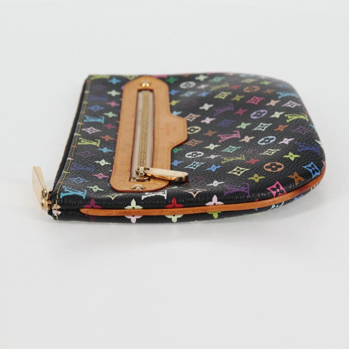 LOUIS VUITTON Monogram Multicolor Pochette GM Pouch Black M60027 LV Auth 127036V