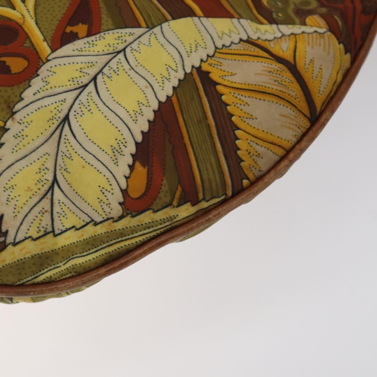 Salvatore Ferragamo Animal Shoulder Bag Canvas Brown Gold Auth 127061