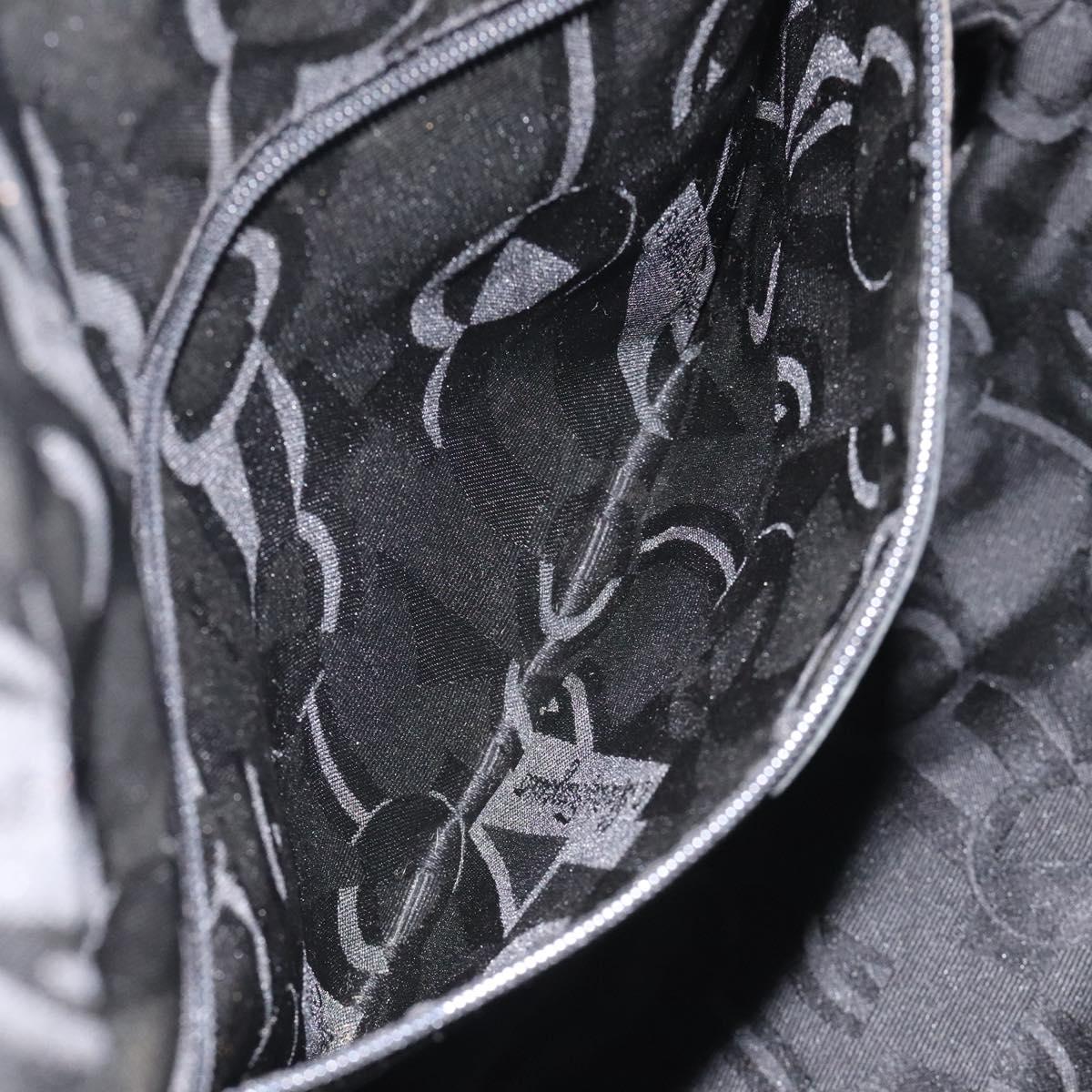 Salvatore Ferragamo Animal Shoulder Bag Canvas Brown Gold Auth 127061