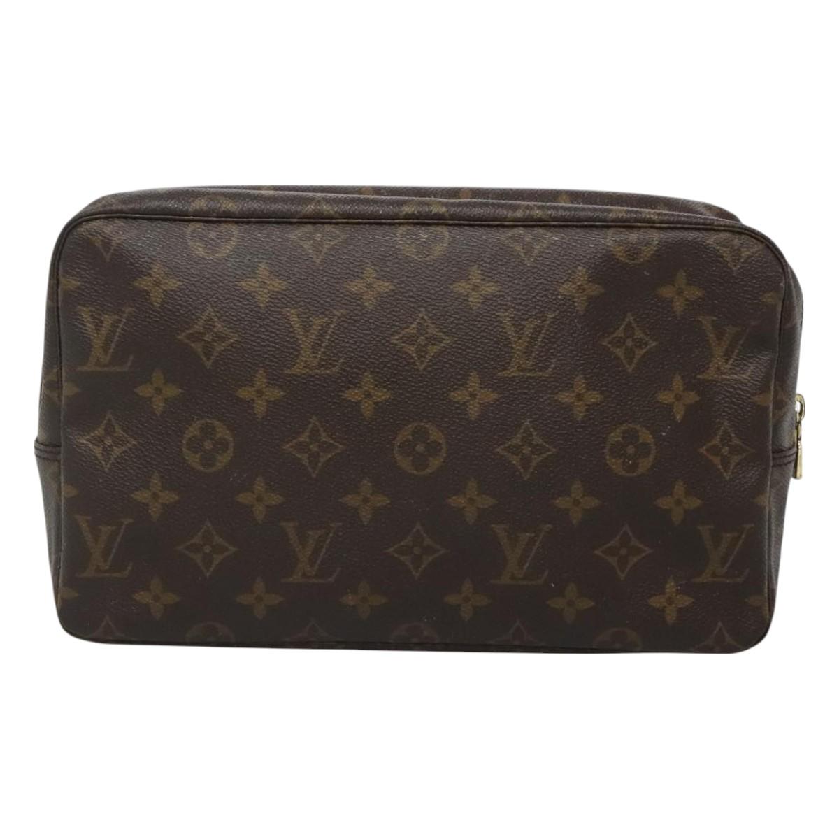 LOUIS VUITTON Monogram Trousse Toilette 28 Clutch Bag M47522 LV Auth 127102