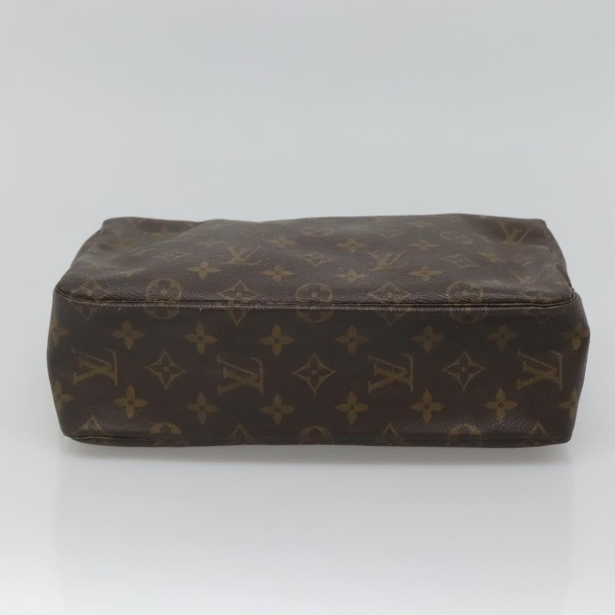 LOUIS VUITTON Monogram Trousse Toilette 28 Clutch Bag M47522 LV Auth 127102