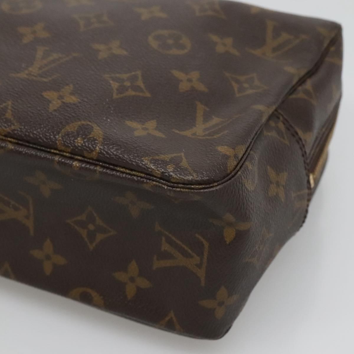 LOUIS VUITTON Monogram Trousse Toilette 28 Clutch Bag M47522 LV Auth 127102