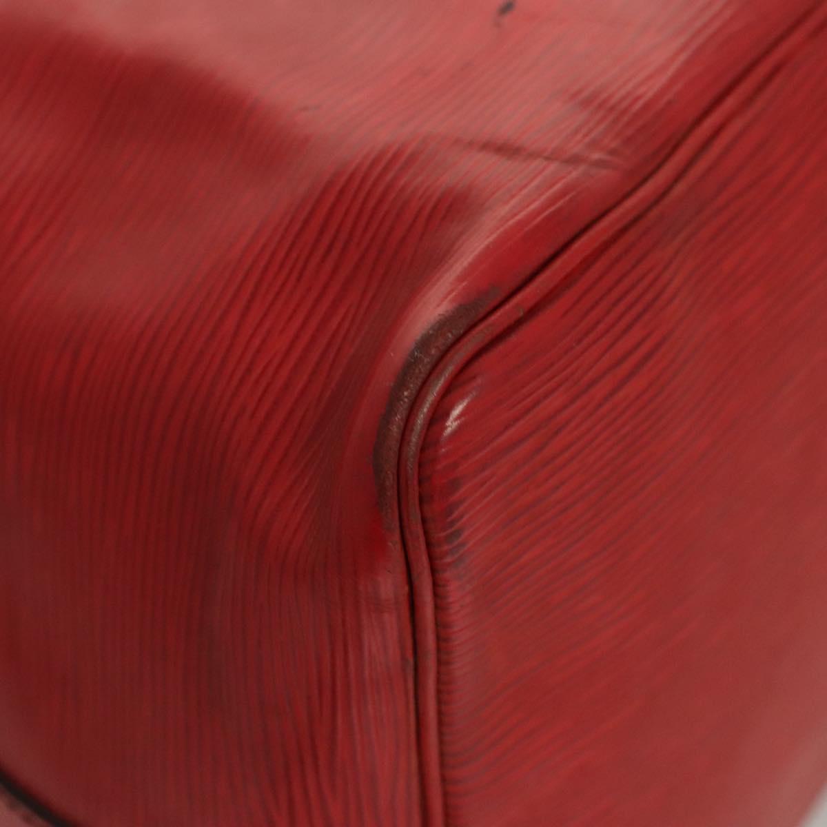 LOUIS VUITTON Epi Petit Noe Shoulder Bag Red M44107 LV Auth 127112