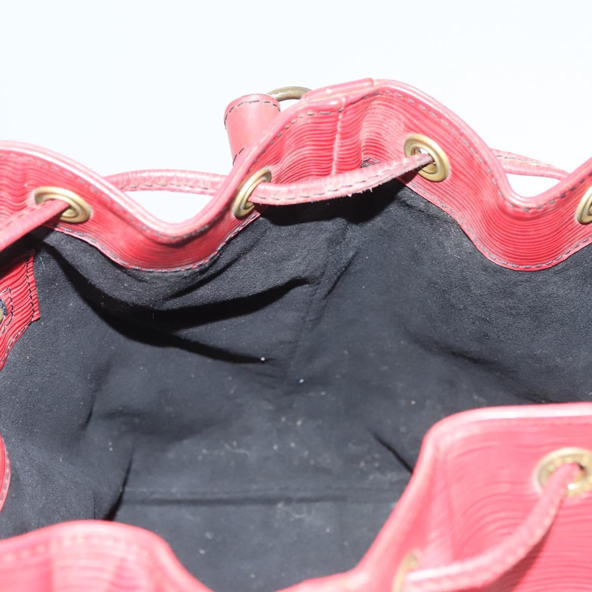 LOUIS VUITTON Epi Petit Noe Shoulder Bag Red M44107 LV Auth 127112