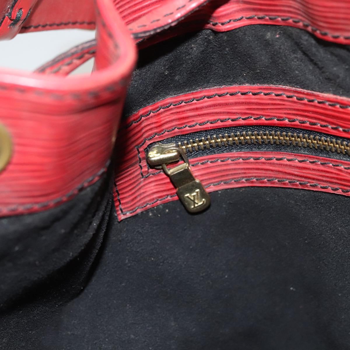 LOUIS VUITTON Epi Petit Noe Shoulder Bag Red M44107 LV Auth 127112