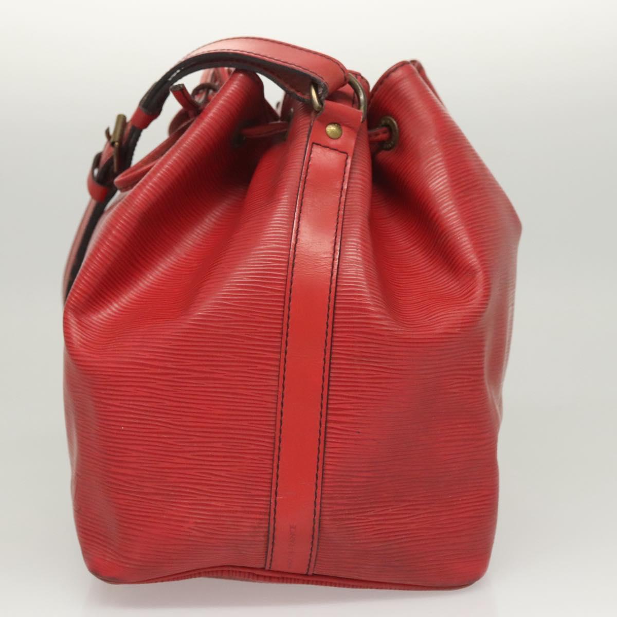 LOUIS VUITTON Epi Petit Noe Shoulder Bag Red M44107 LV Auth 127112