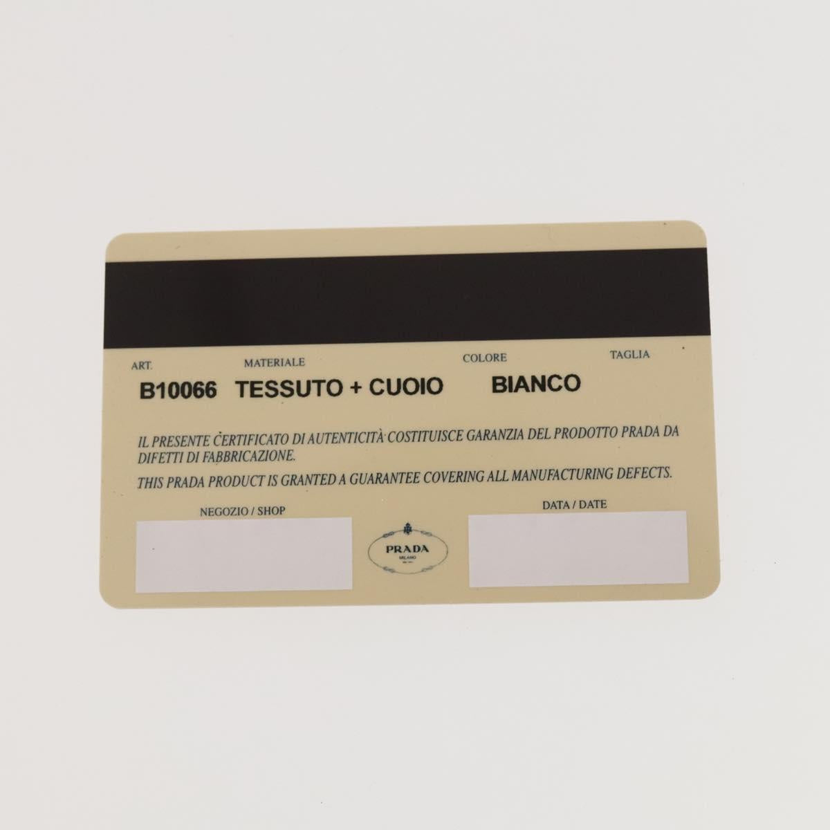 PRADA Shoulder Bag Nylon Black Silver Auth 127117