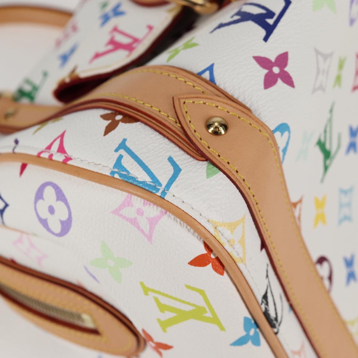 LOUIS VUITTON Monogram Multicolor Priscilla Hand Bag White M40096 Auth 127133SAV