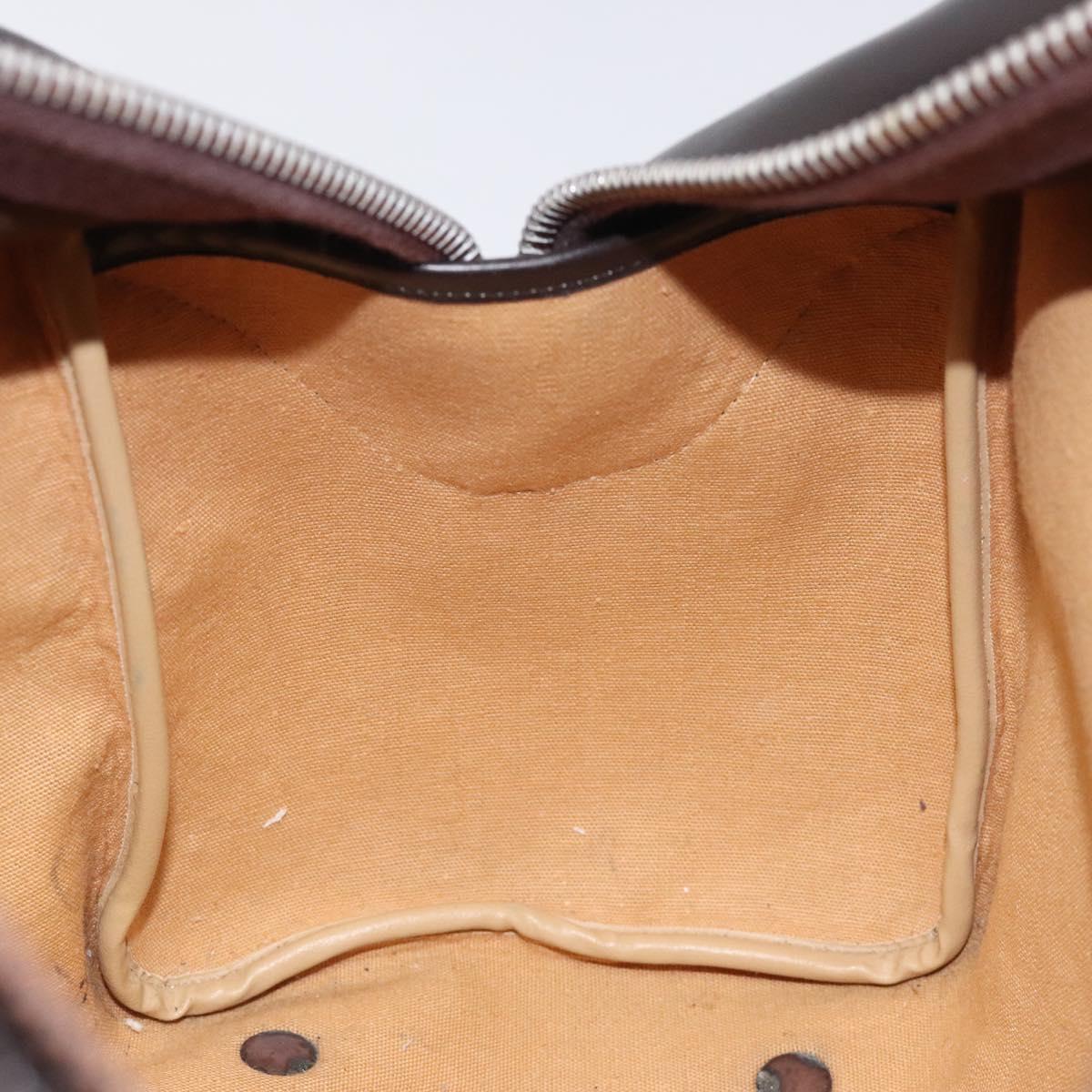 Christian Dior Trotter Canvas Hand Bag Beige Gold Auth 127152