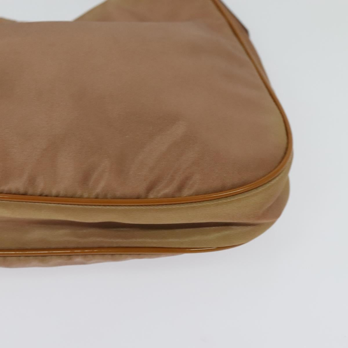 PRADA Shoulder Bag Nylon Brown Auth 127172