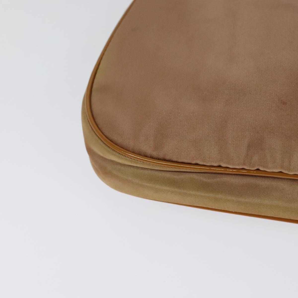 PRADA Shoulder Bag Nylon Brown Auth 127172