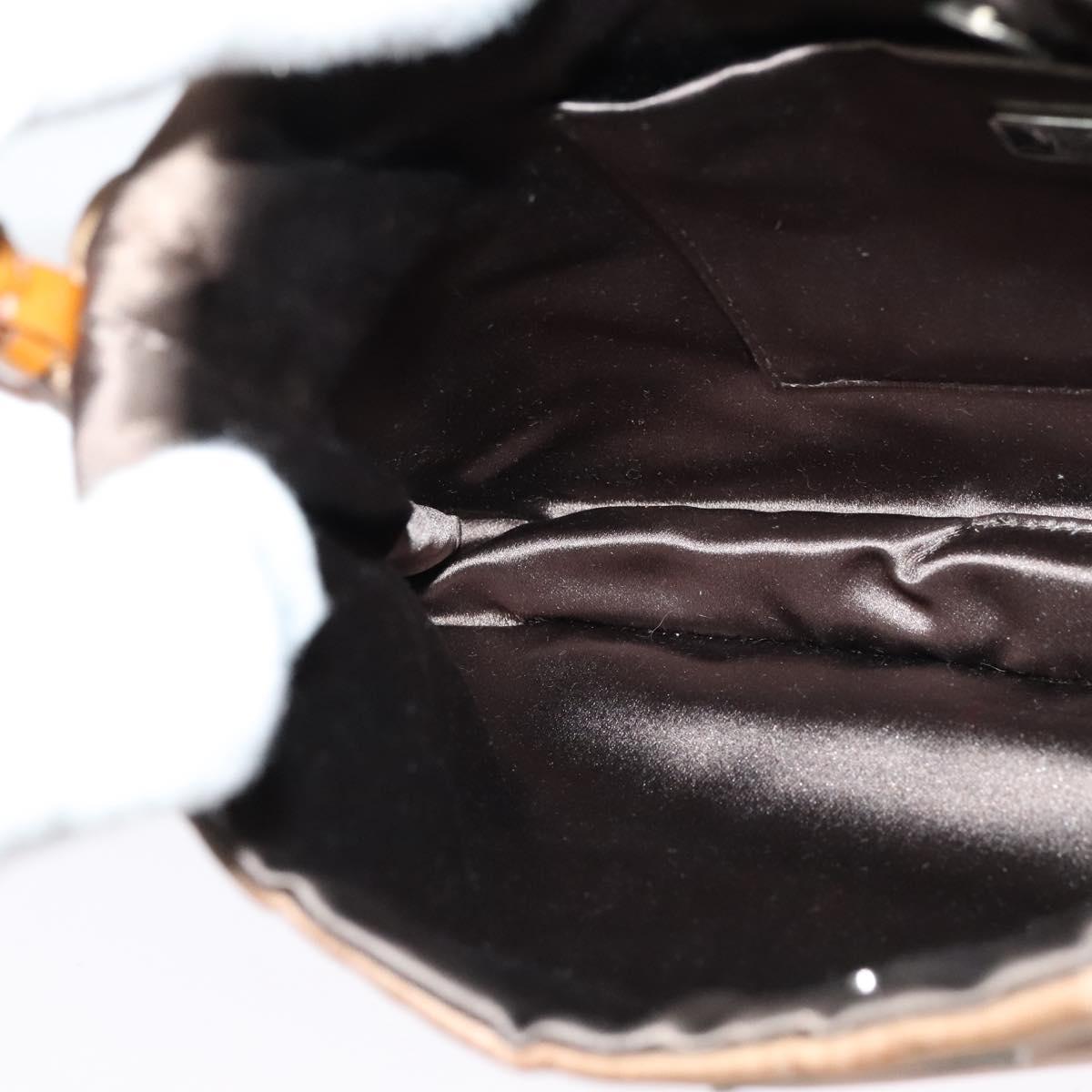 PRADA Shoulder Bag Nylon Brown Auth 127172