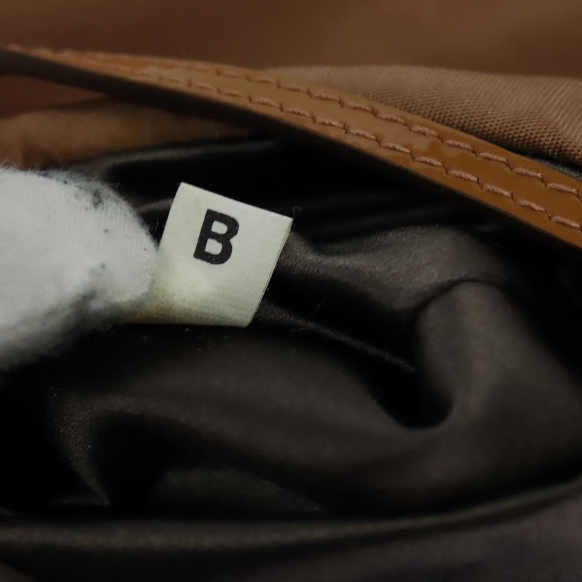 PRADA Shoulder Bag Nylon Brown Auth 127172