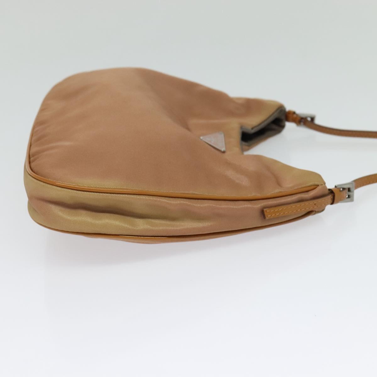 PRADA Shoulder Bag Nylon Brown Auth 127172