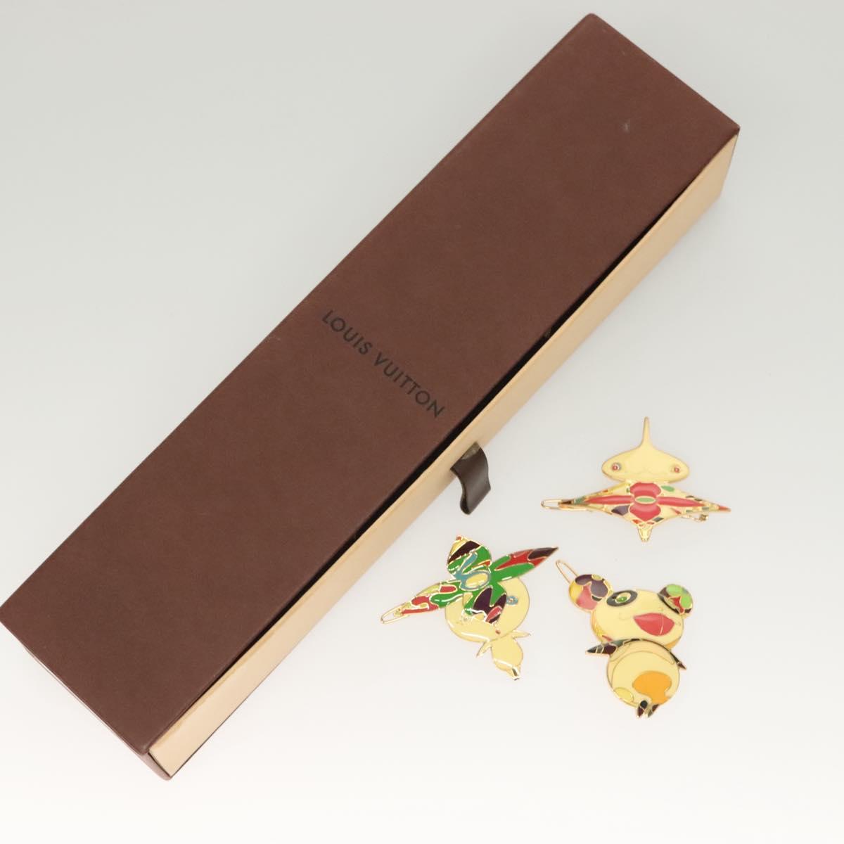 LOUIS VUITTON Characters Baretta metal White M92595 LV Auth 127183