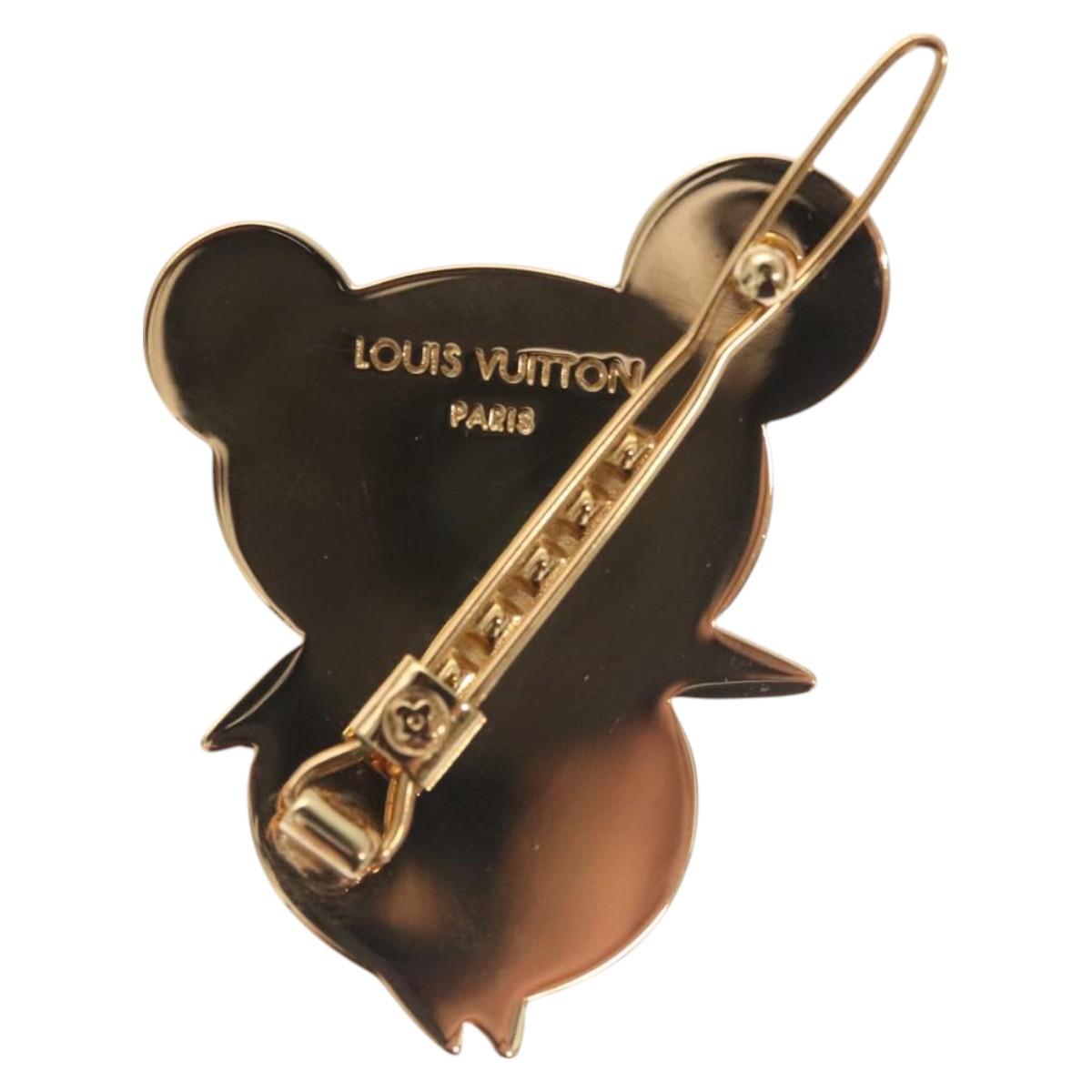 LOUIS VUITTON Characters Baretta metal White M92595 LV Auth 127183