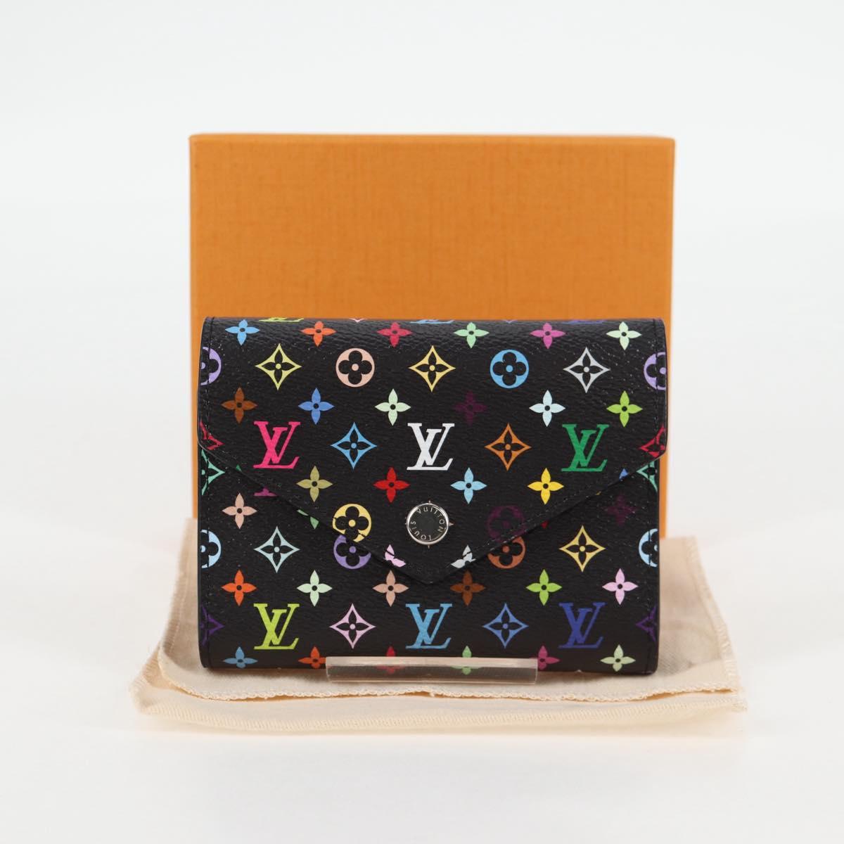 LOUIS VUITTON Multicolor Portefeuille Victorine Wallet M14163 LV Auth 127184SM