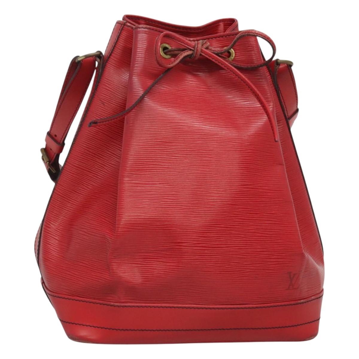 LOUIS VUITTON Epi Noe Shoulder Bag Red M44007 LV Auth 127203