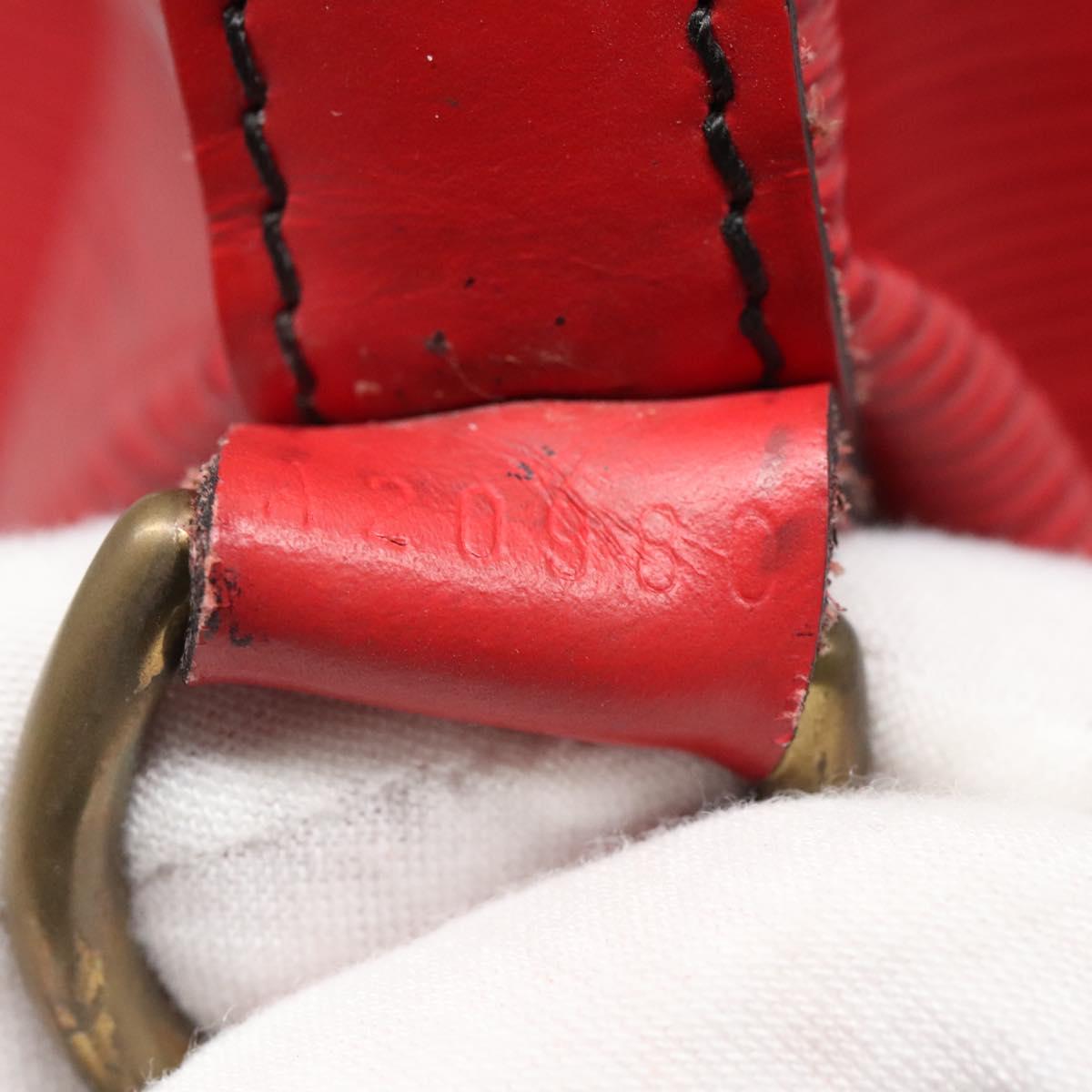 LOUIS VUITTON Epi Noe Shoulder Bag Red M44007 LV Auth 127203