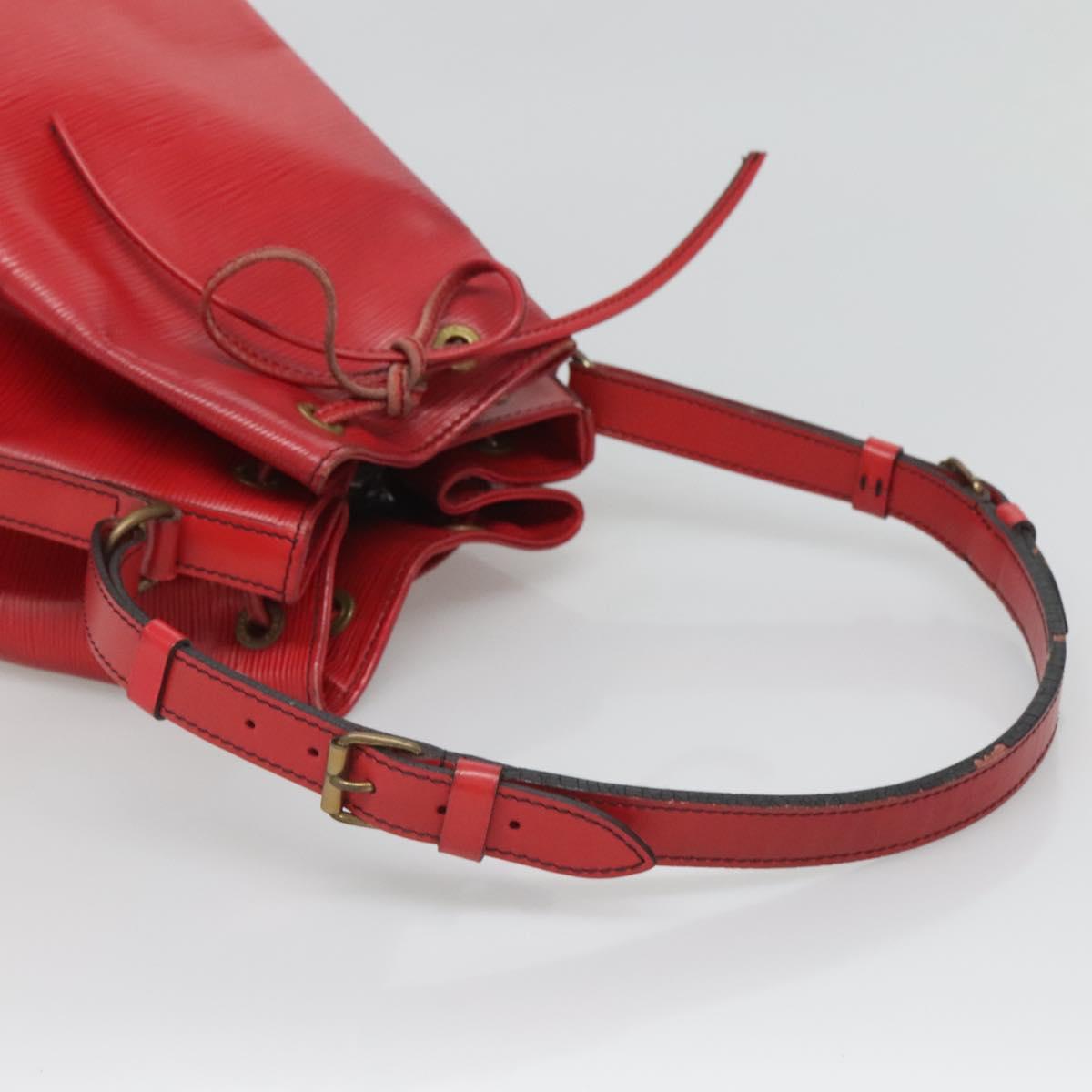 LOUIS VUITTON Epi Noe Shoulder Bag Red M44007 LV Auth 127203