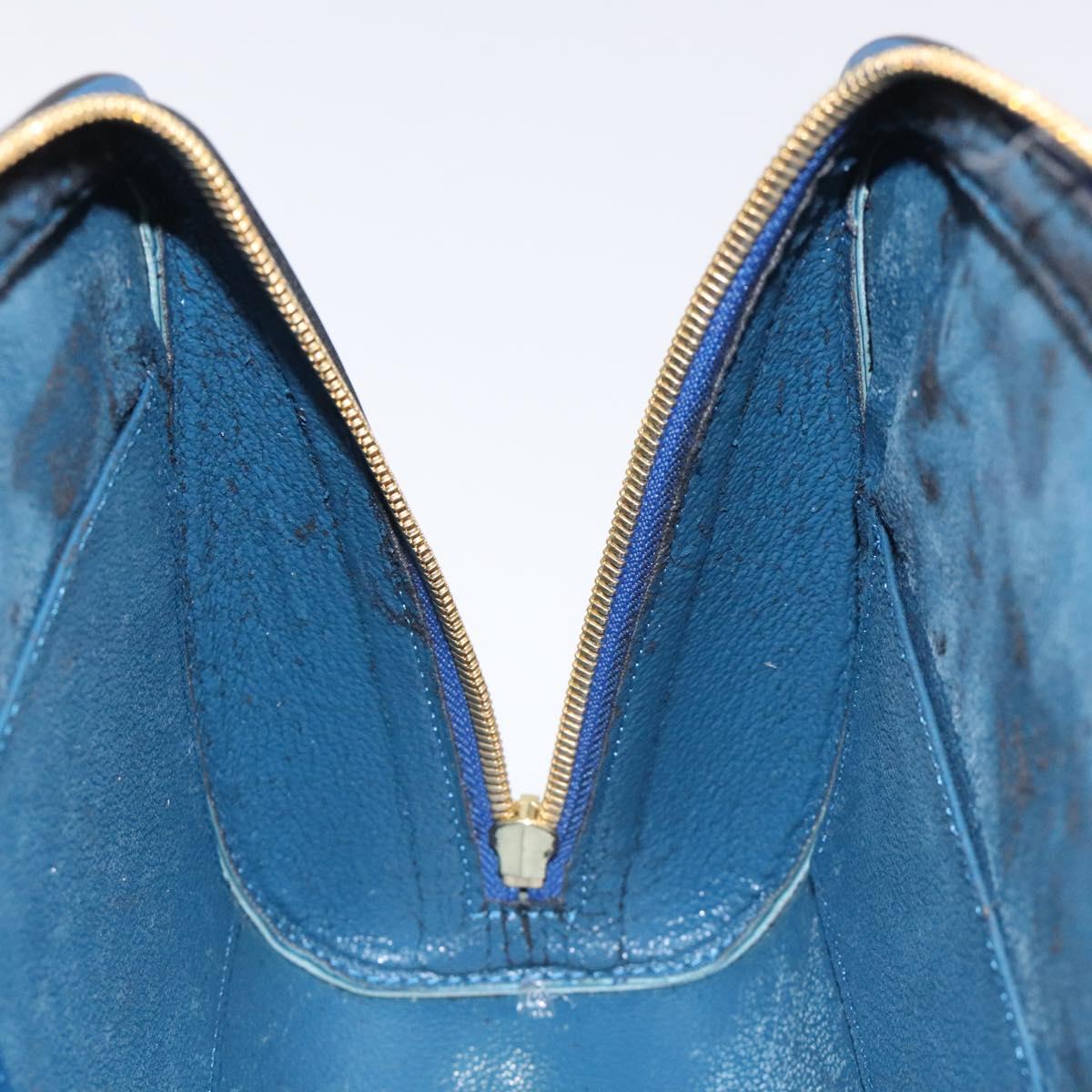 LOUIS VUITTON Epi Dauphine GM Pouch Blue M48435 LV Auth 127205