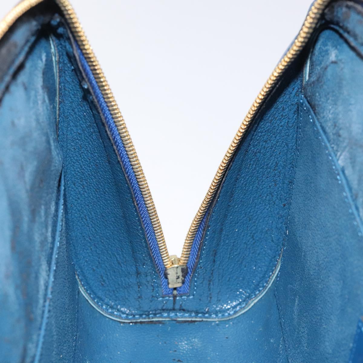 LOUIS VUITTON Epi Dauphine GM Pouch Blue M48435 LV Auth 127205