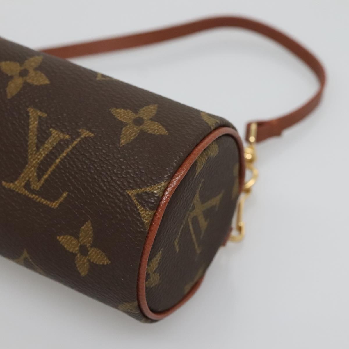 LOUIS VUITTON Monogram Papillon Pouch LV Auth 127221