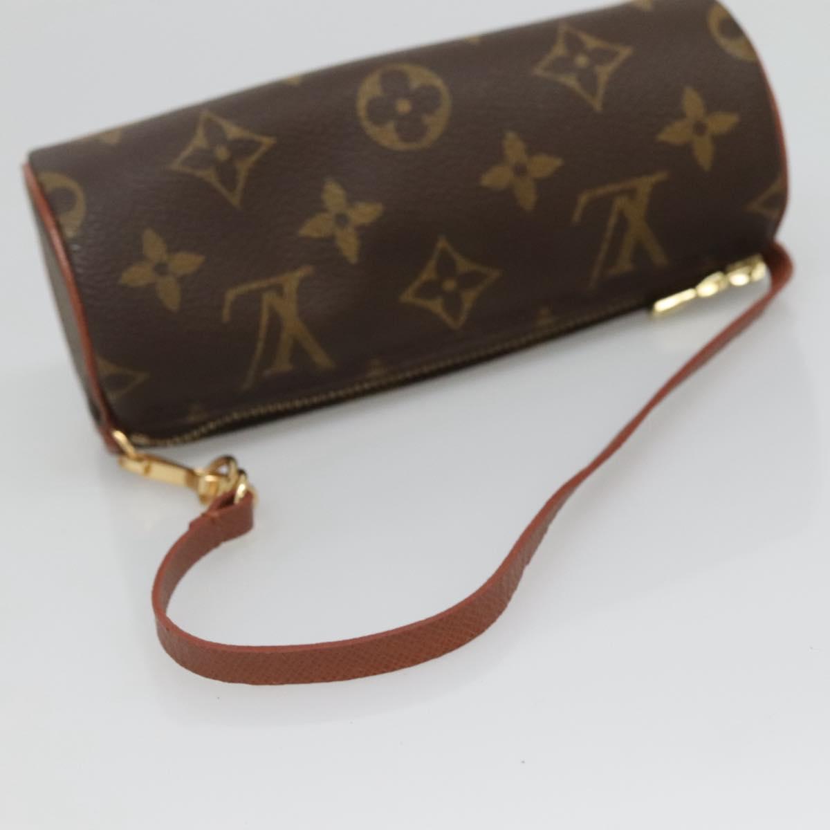 LOUIS VUITTON Monogram Papillon Pouch LV Auth 127221