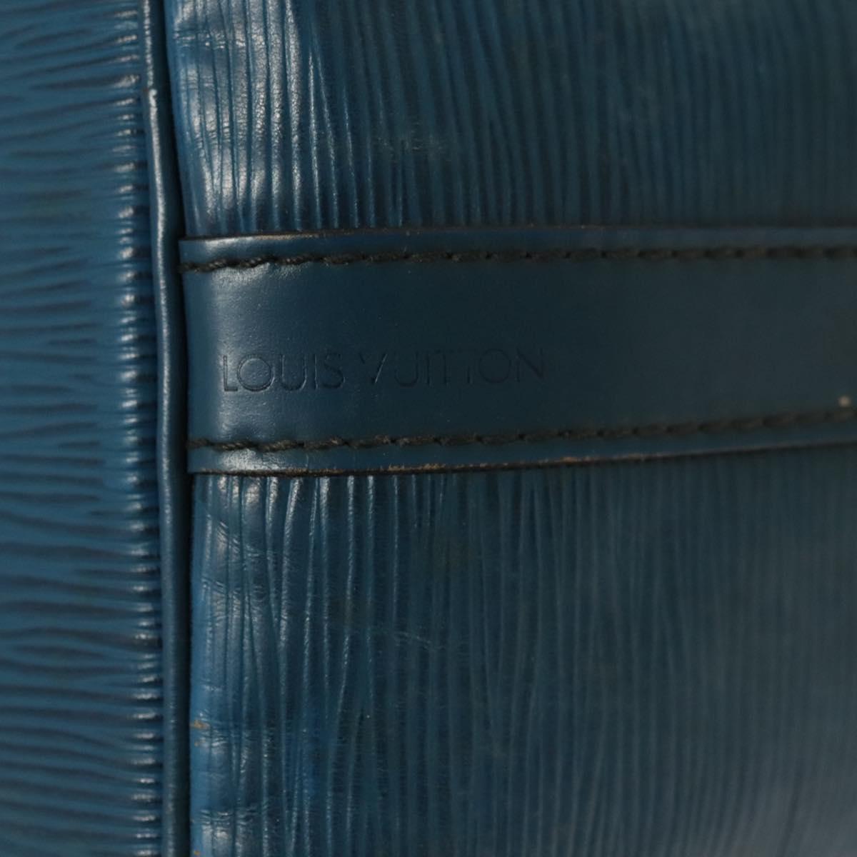 LOUIS VUITTON Epi Petit Noe Shoulder Bag Blue M44105 LV Auth 127238