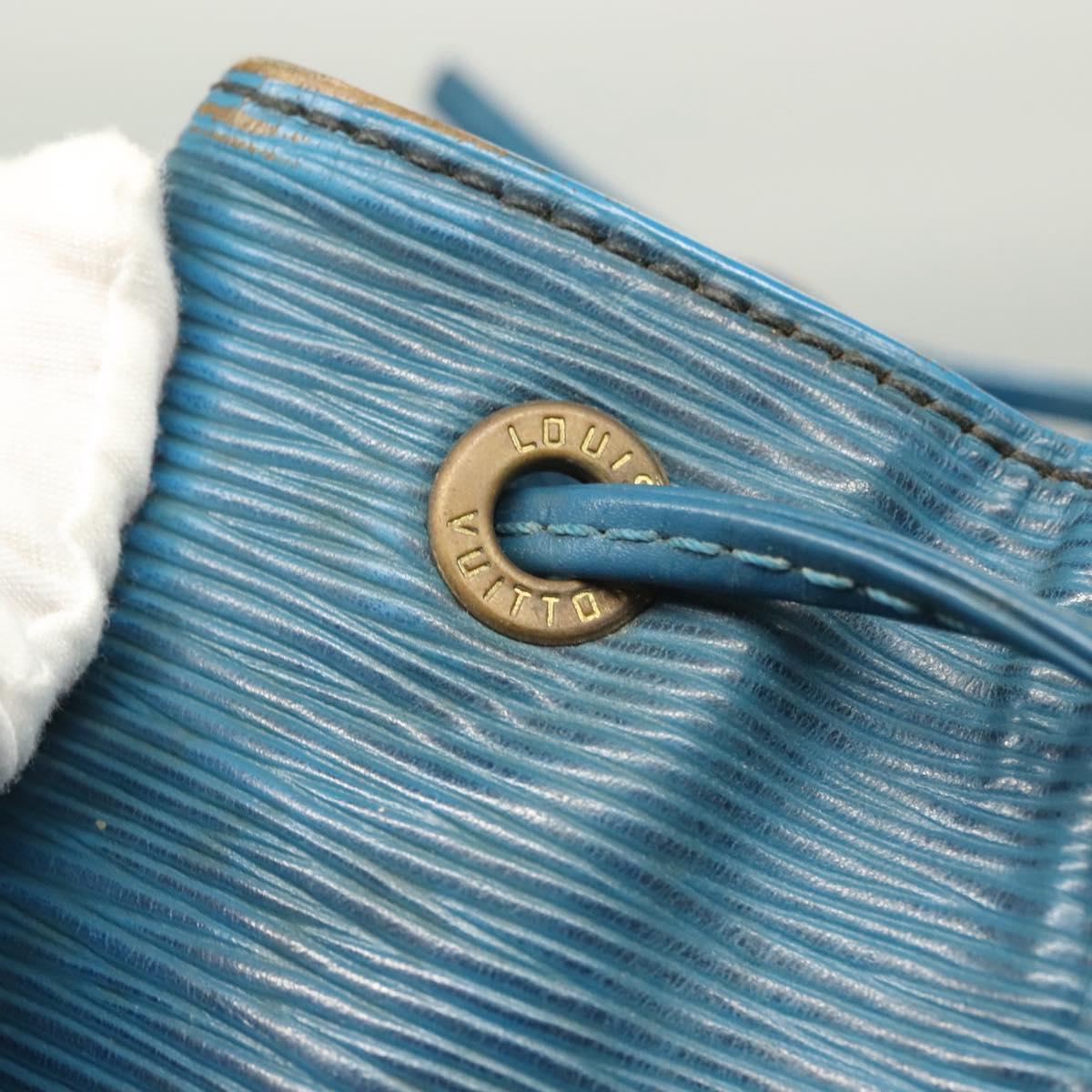 LOUIS VUITTON Epi Petit Noe Shoulder Bag Blue M44105 LV Auth 127238