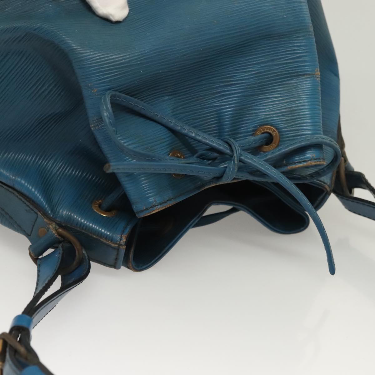 LOUIS VUITTON Epi Petit Noe Shoulder Bag Blue M44105 LV Auth 127238