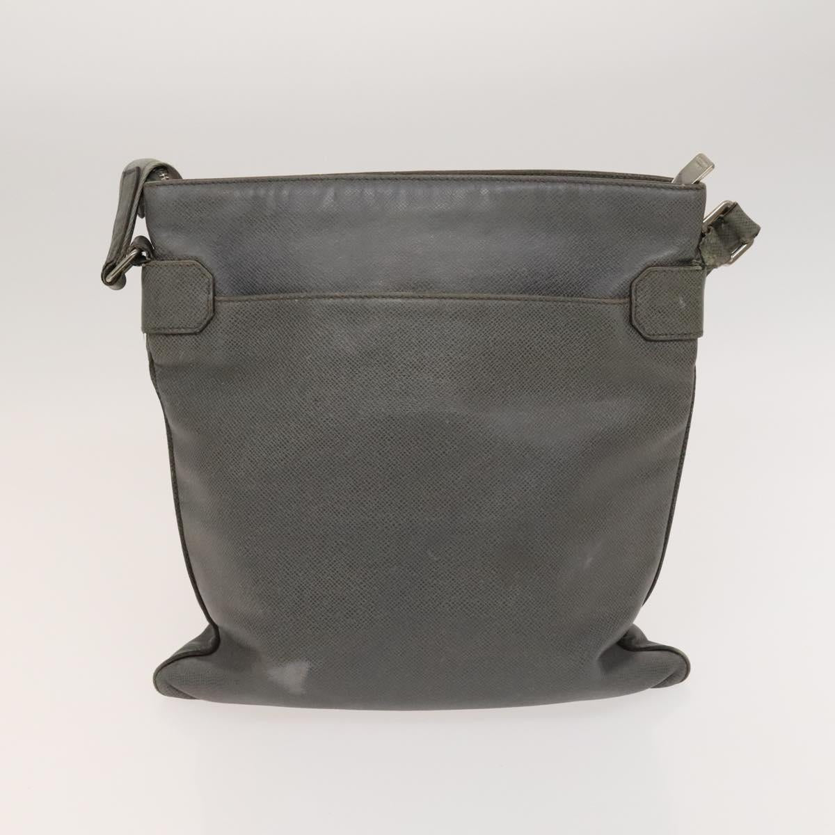 LOUIS VUITTON Taiga Vernis Shoulder Bag 2Set Beige Gray LV Auth 127248