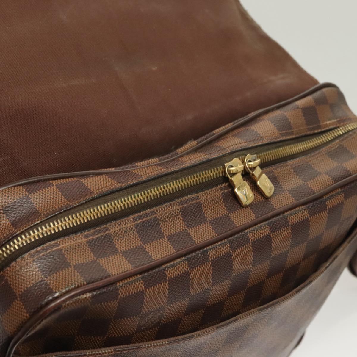 LOUIS VUITTON Damier Ebene Shelton GM Shoulder Bag N41148 LV Auth 127278