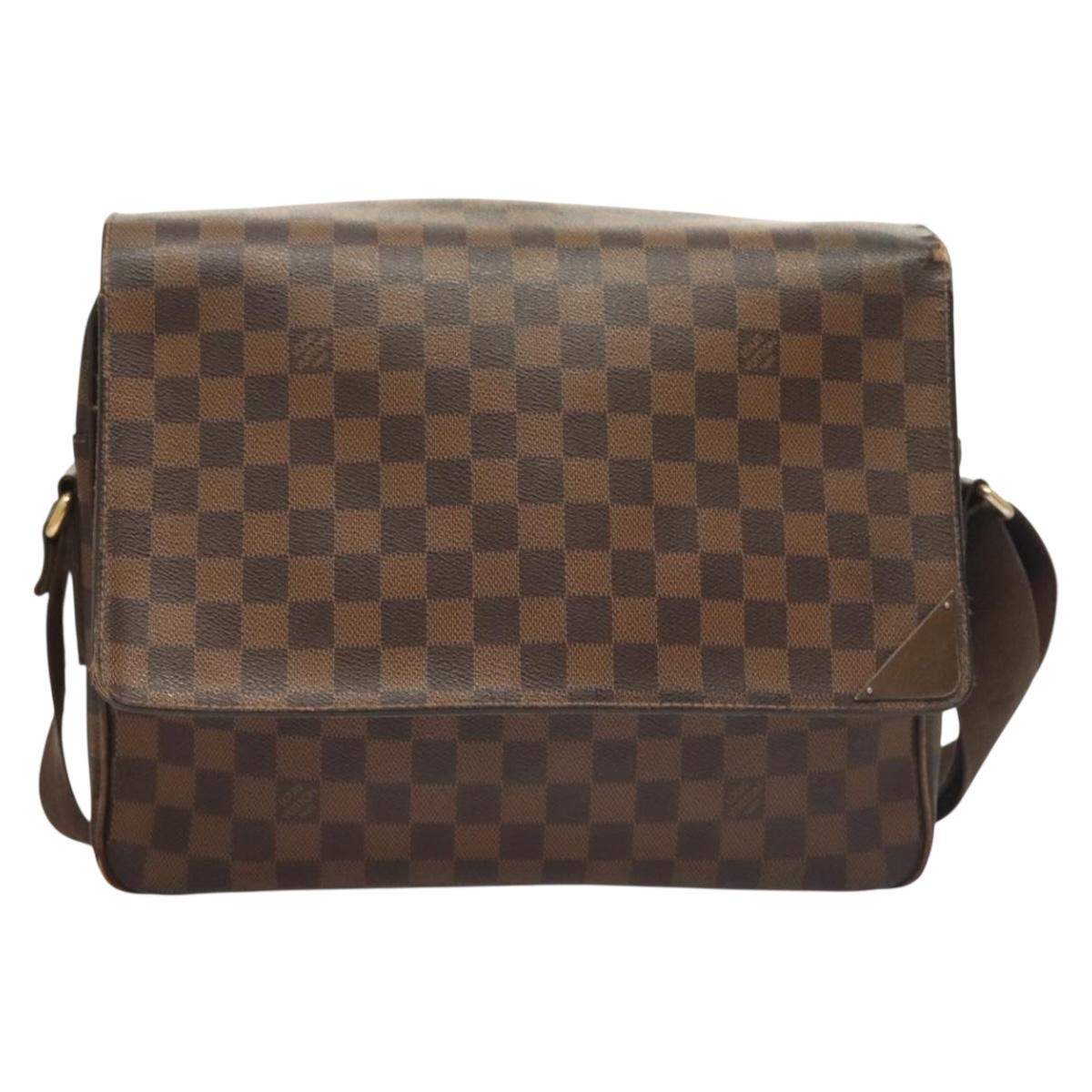 LOUIS VUITTON Damier Ebene Shelton GM Shoulder Bag N41148 LV Auth 127278