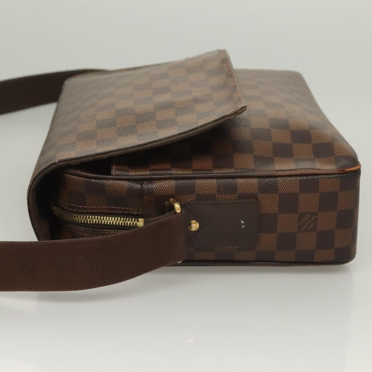 LOUIS VUITTON Damier Ebene Shelton GM Shoulder Bag N41148 LV Auth 127278