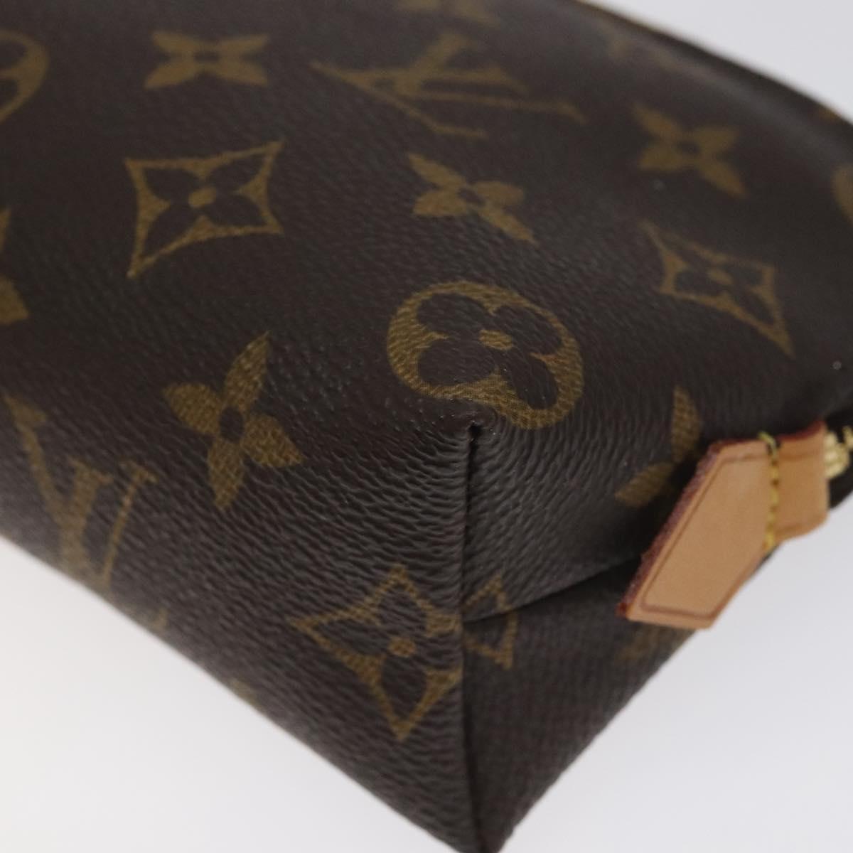 LOUIS VUITTON Monogram Pochette Cosmetic PM Cosmetic Pouch M47515 LV Auth 127297