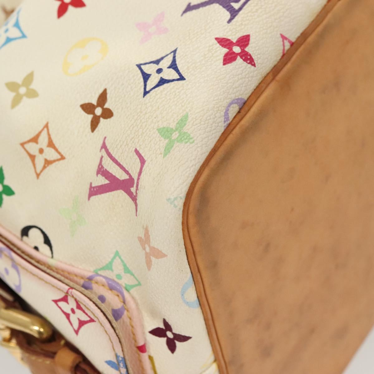 LOUIS VUITTON Monogram Multicolor Petit Noe Bag White M42229 LV Auth 127305