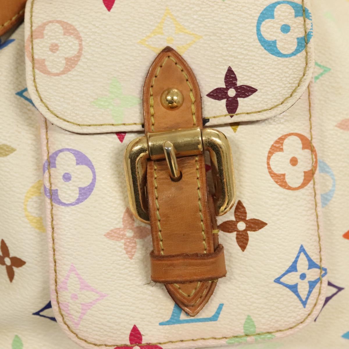 LOUIS VUITTON Monogram Multicolor Petit Noe Bag White M42229 LV Auth 127305