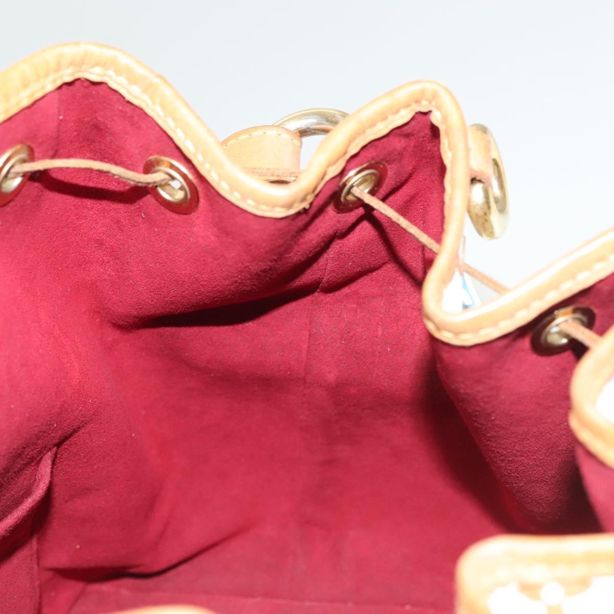 LOUIS VUITTON Monogram Multicolor Petit Noe Bag White M42229 LV Auth 127305