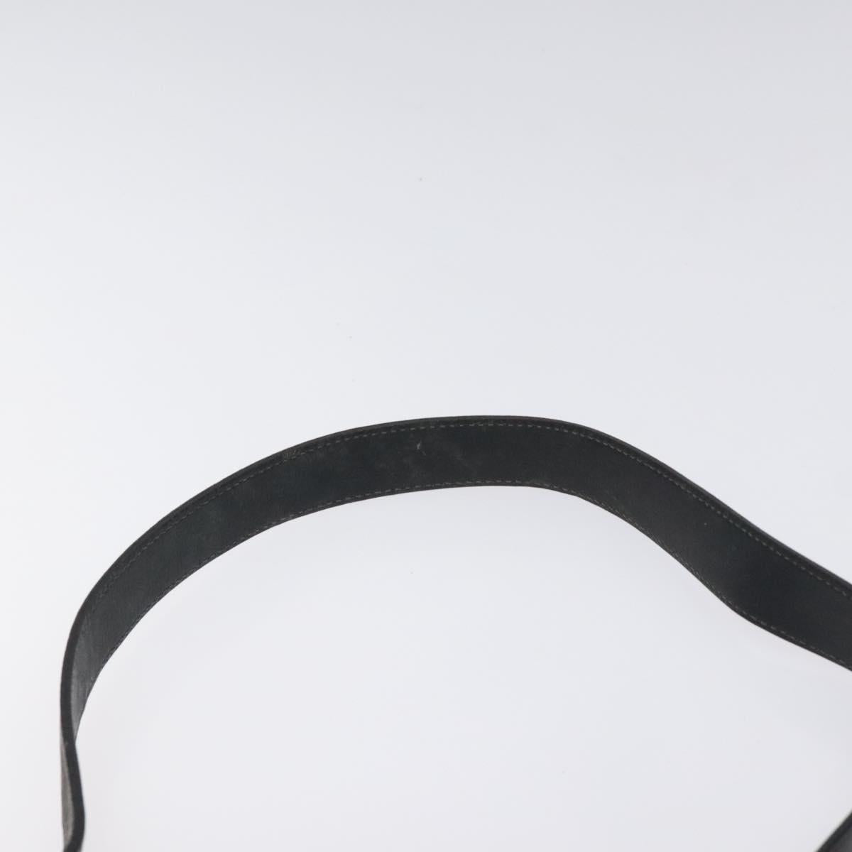 CELINE C Sulky Shoulder Bag PVC Navy Gold Auth 127311