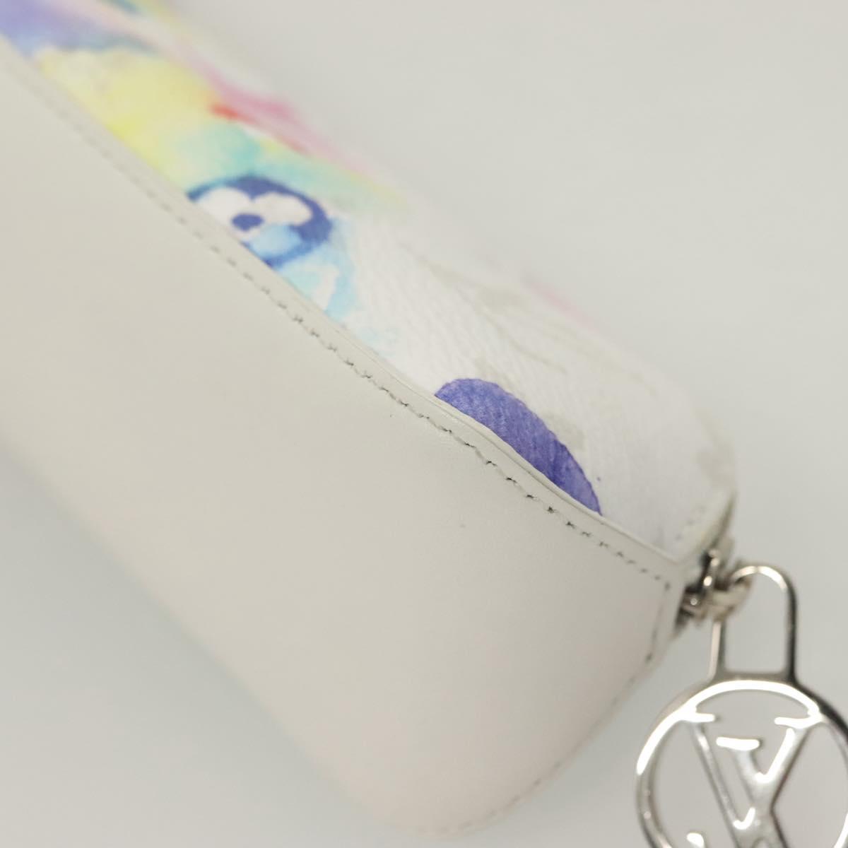 LOUIS VUITTON Monogram Watercolor Trousse Elizabeth Pen Case GI0591 Auth 127326
