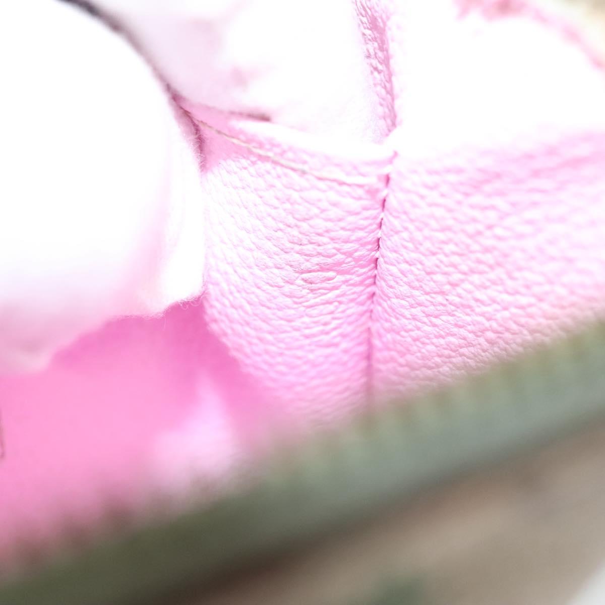 LOUIS VUITTON Monogram Multicolor Pochette Cosmetic White M47354 Auth 127372