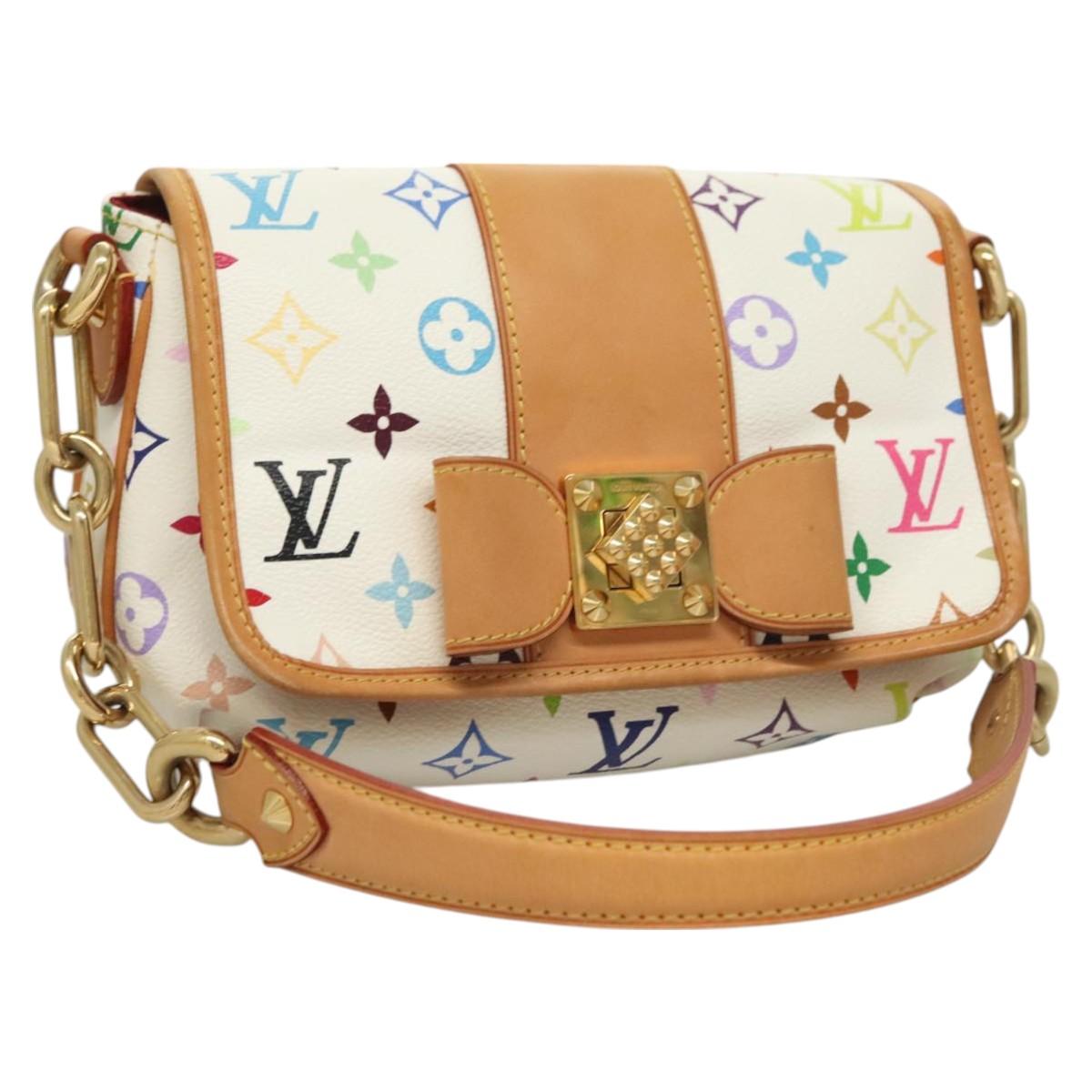 LOUIS VUITTON Monogram Multicolor Patty Shoulder Bag White M40305 Auth 127416SAV