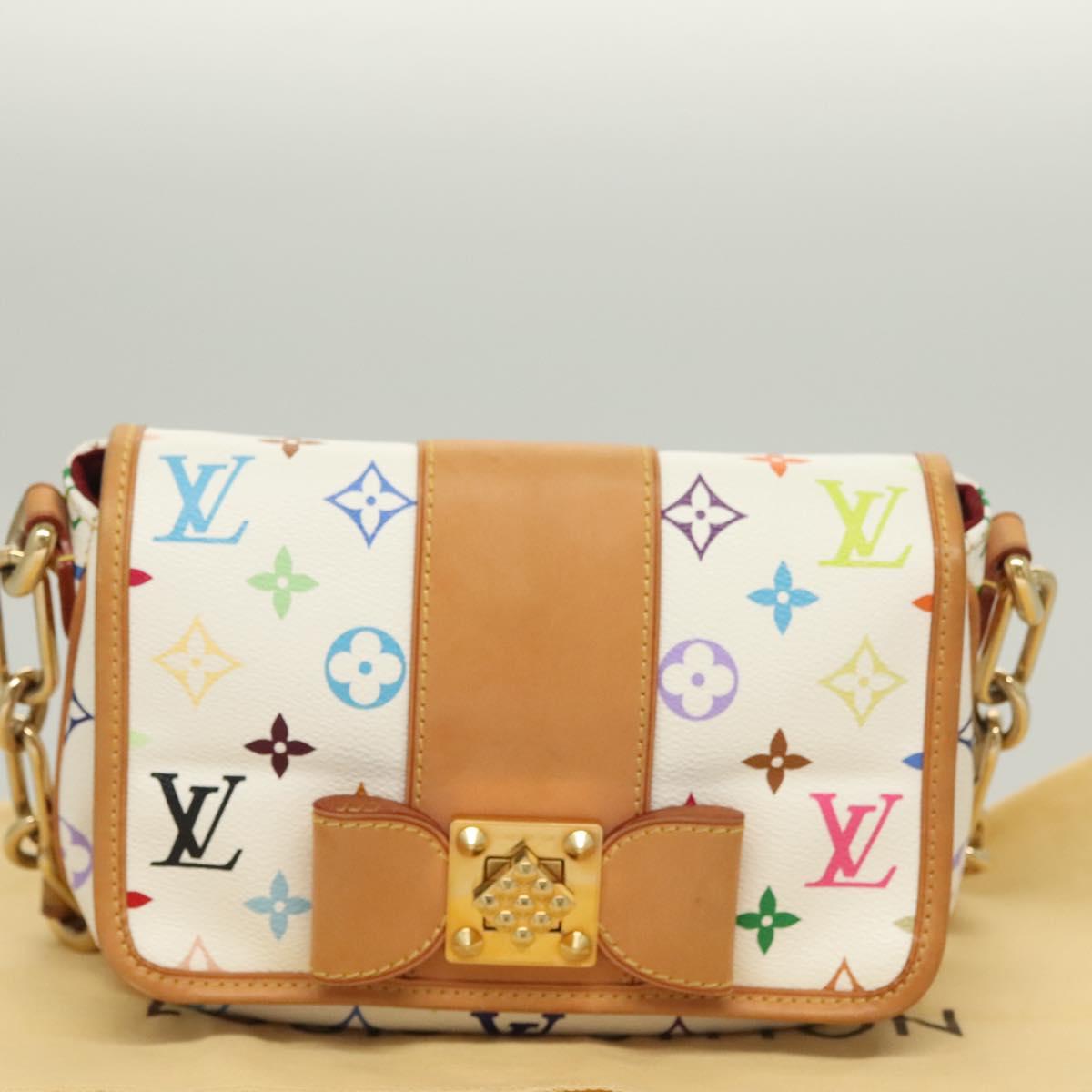 LOUIS VUITTON Monogram Multicolor Patty Shoulder Bag White M40305 Auth 127416SAV