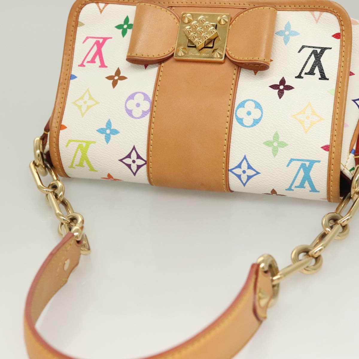 LOUIS VUITTON Monogram Multicolor Patty Shoulder Bag White M40305 Auth 127416SAV