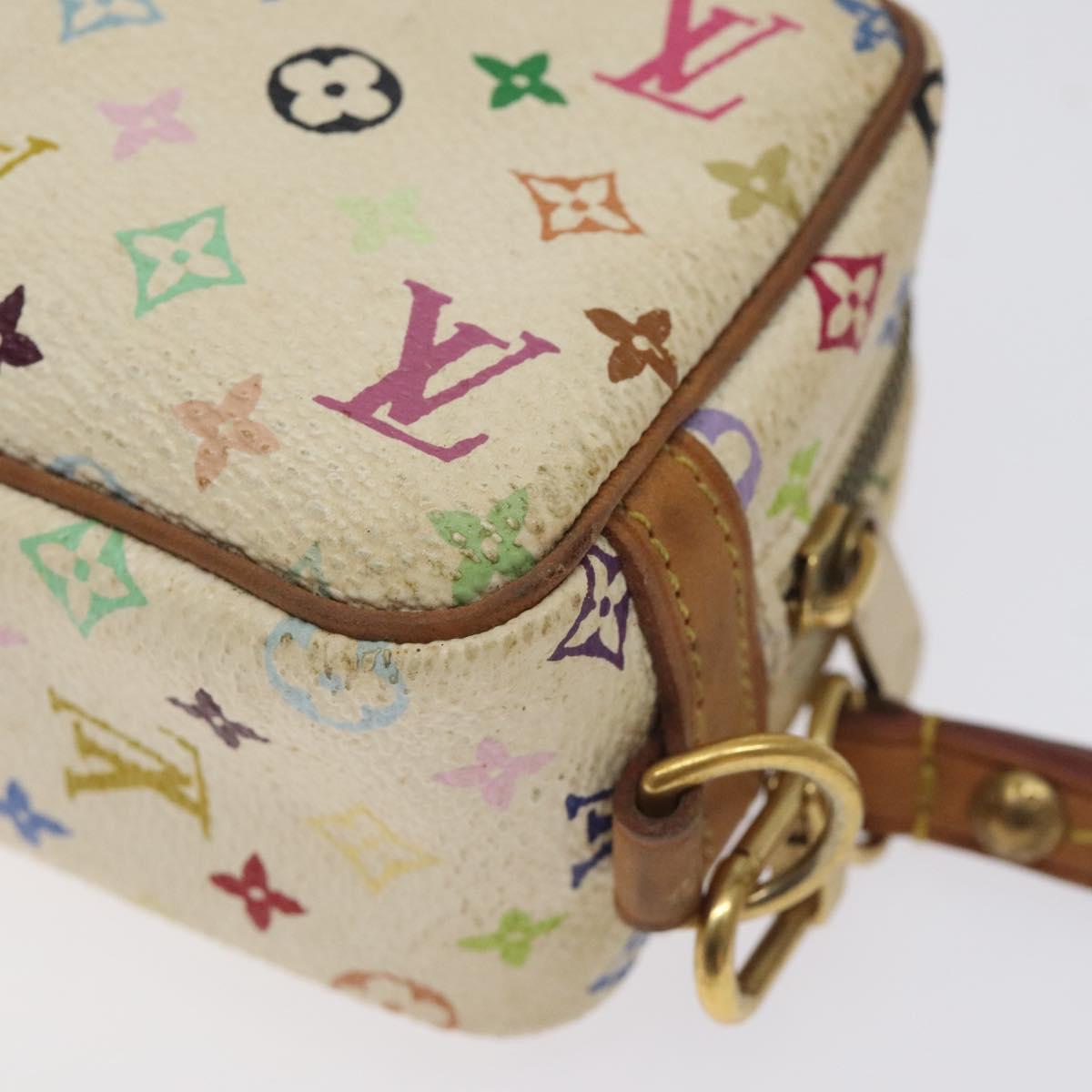 LOUIS VUITTON Monogram Multicolor Trousse Wapity White M58033 LV Auth 127417