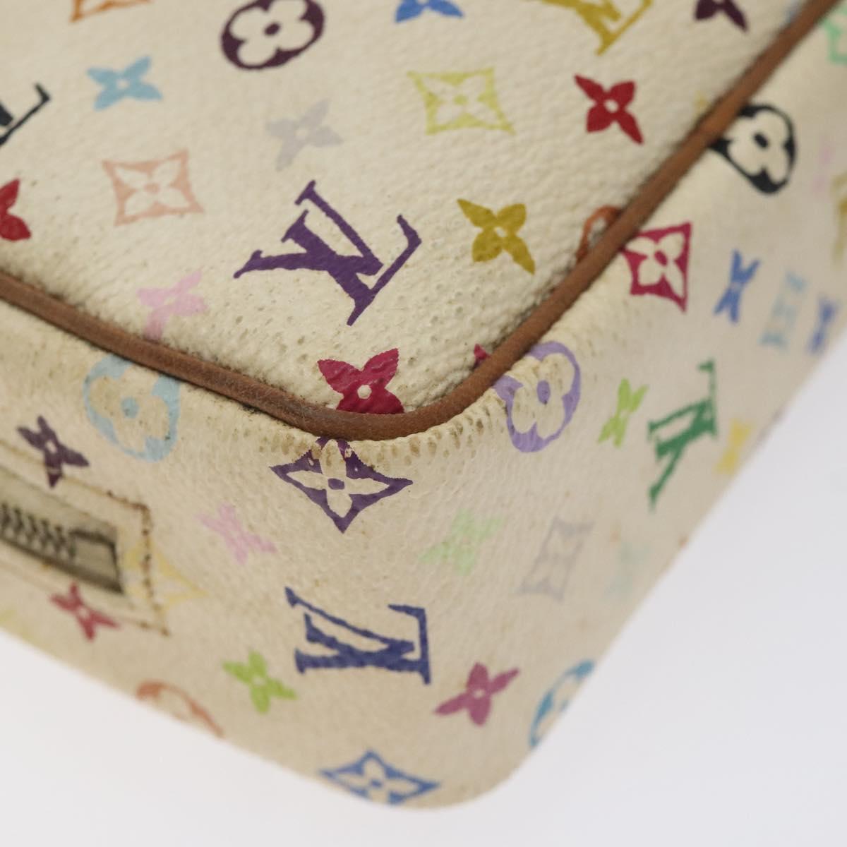 LOUIS VUITTON Monogram Multicolor Trousse Wapity White M58033 LV Auth 127417
