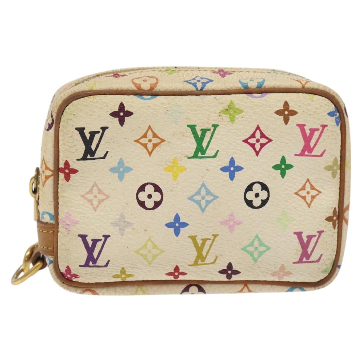 LOUIS VUITTON Monogram Multicolor Trousse Wapity White M58033 LV Auth 127417