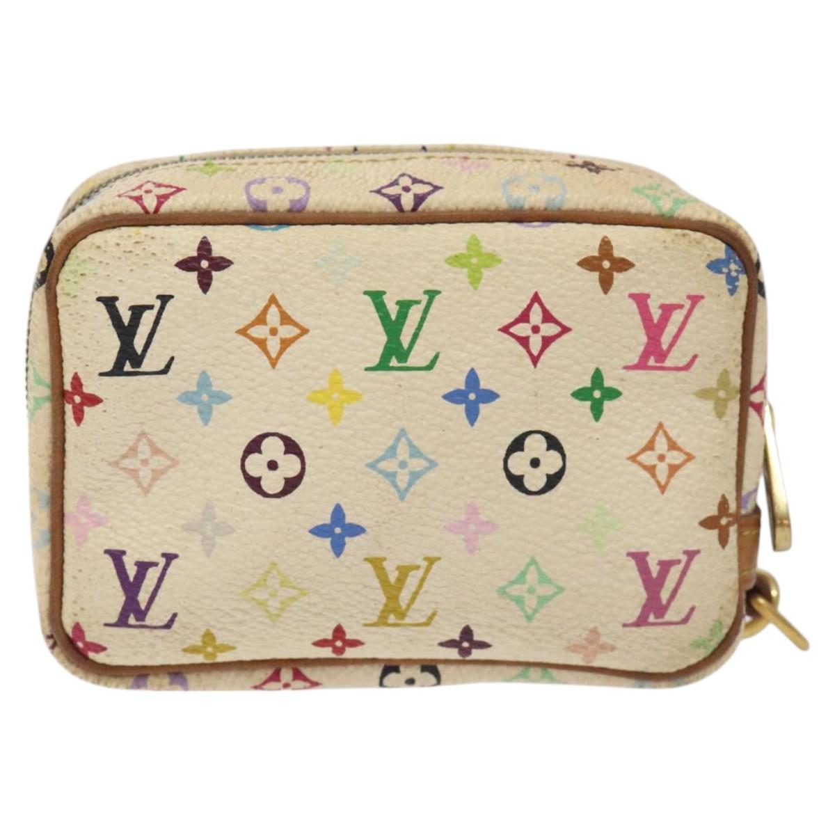LOUIS VUITTON Monogram Multicolor Trousse Wapity White M58033 LV Auth 127417