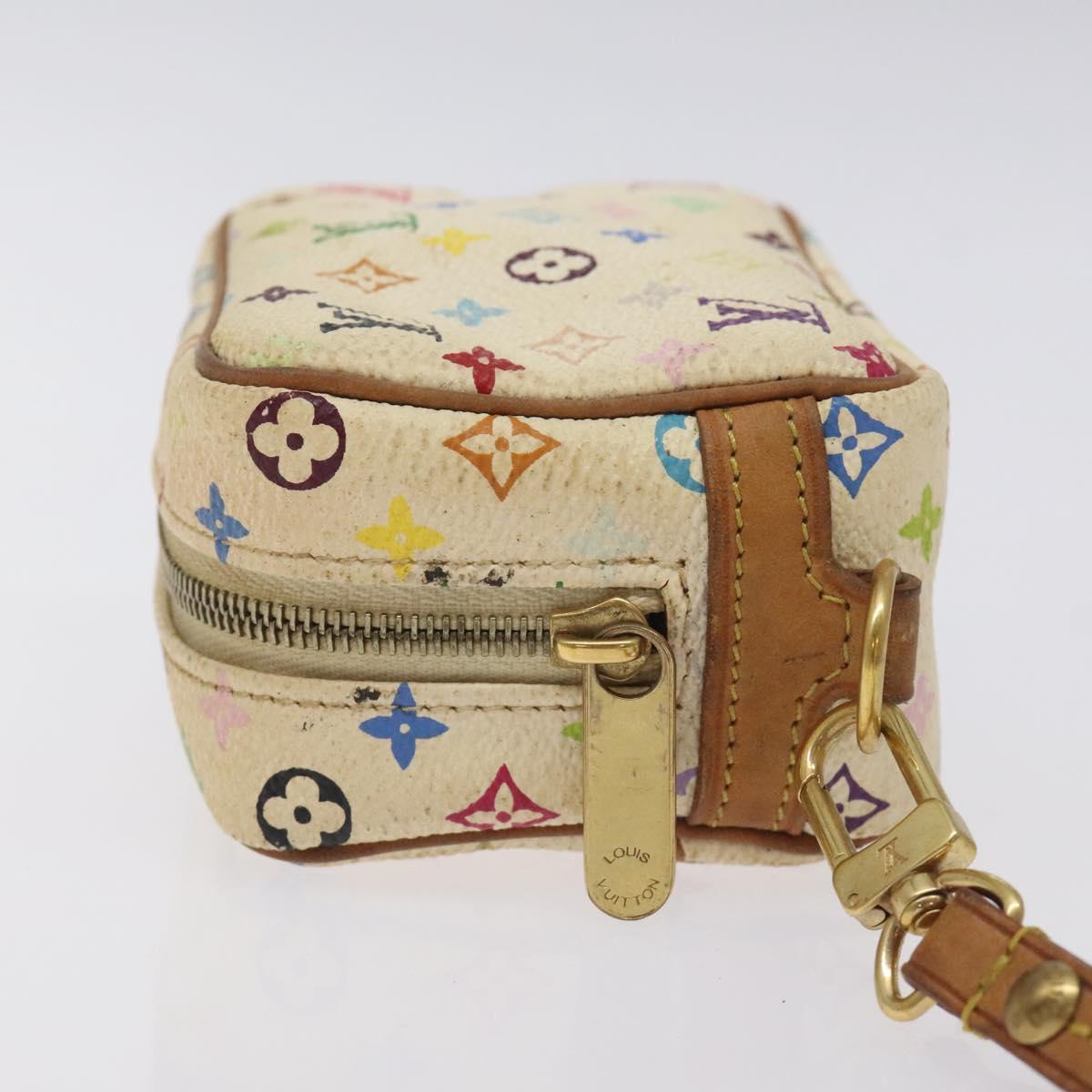 LOUIS VUITTON Monogram Multicolor Trousse Wapity White M58033 LV Auth 127417